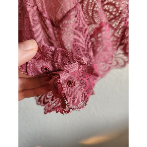 Daisy Fuentes Push- Up Lace Body Suit Lingerie Size L - Picture 6 of 7